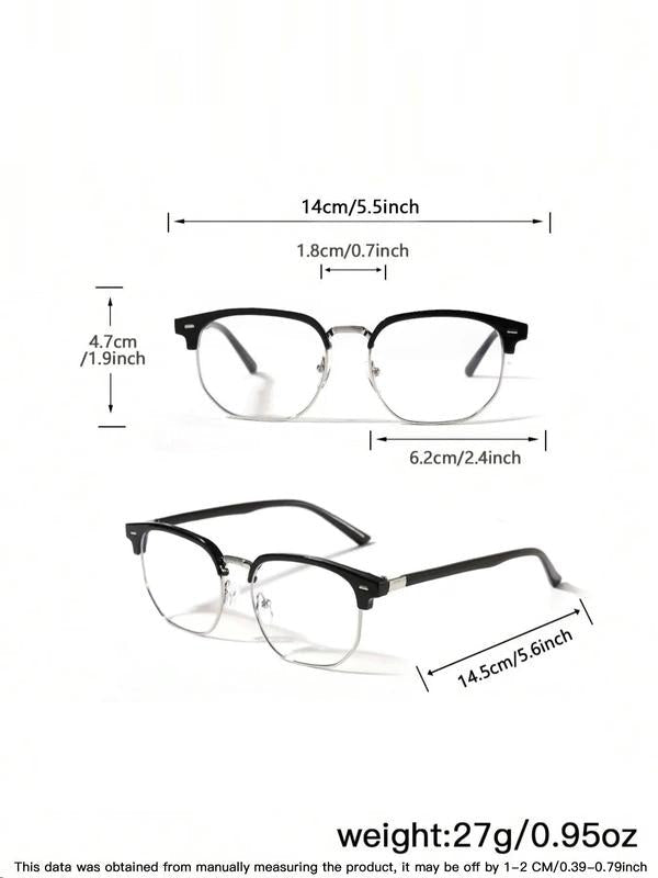 Modern unisex blue light blocking eyewear, minimalist style. Effective eye protection with clear, anti-glare lenses.