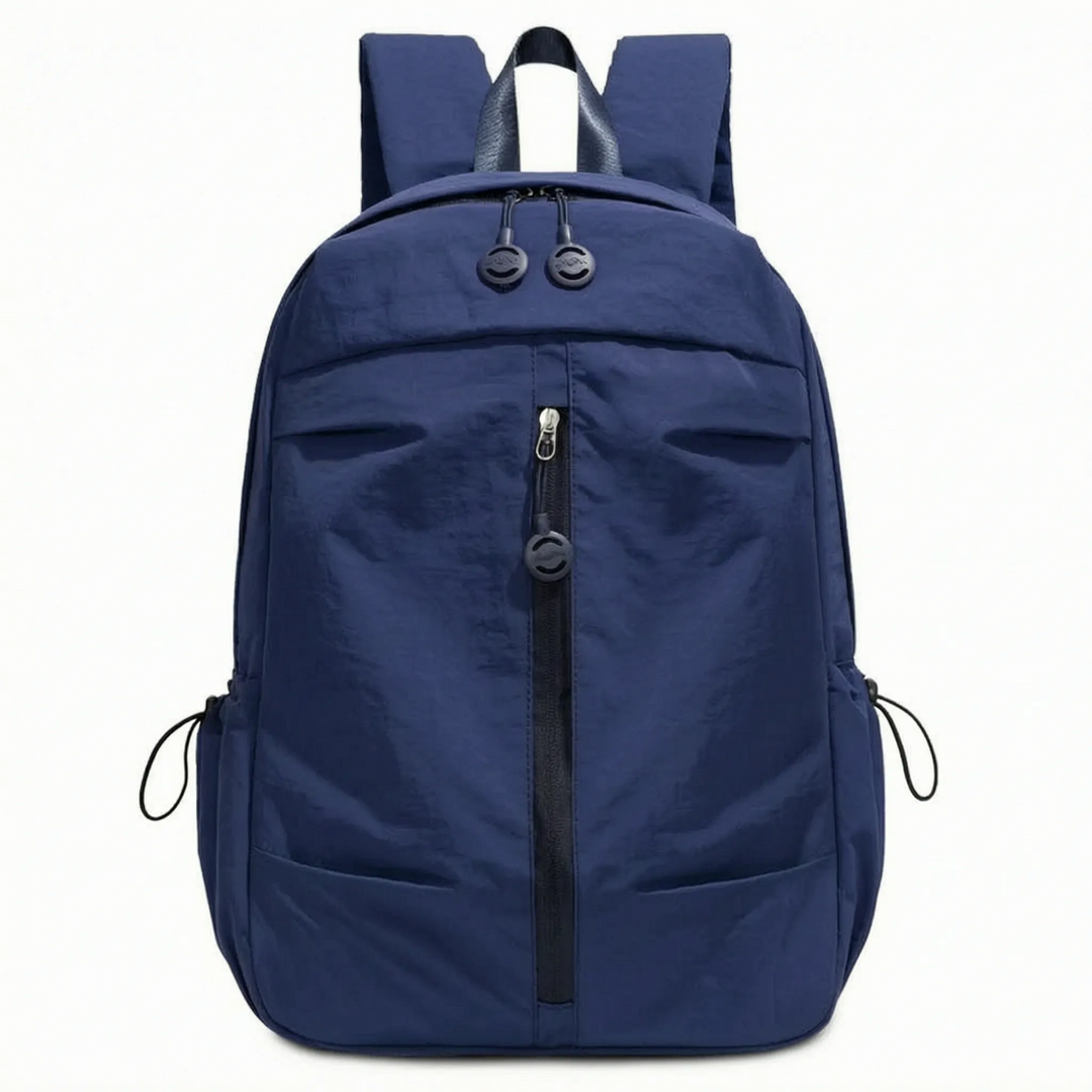 Stylish minimalist backpack, unisex everyday carry for urban commuters & travelers, lightweight yet durable nylon.