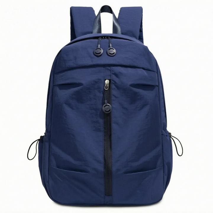 Stylish minimalist backpack, unisex everyday carry for urban commuters & travelers, lightweight yet durable nylon.
