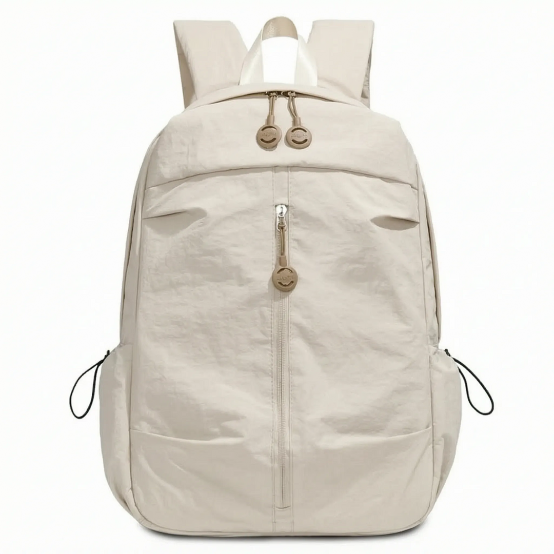 Durable nylon minimalist backpack, lightweight & versatile for both daily errands and outdoor adventures, unisex design.