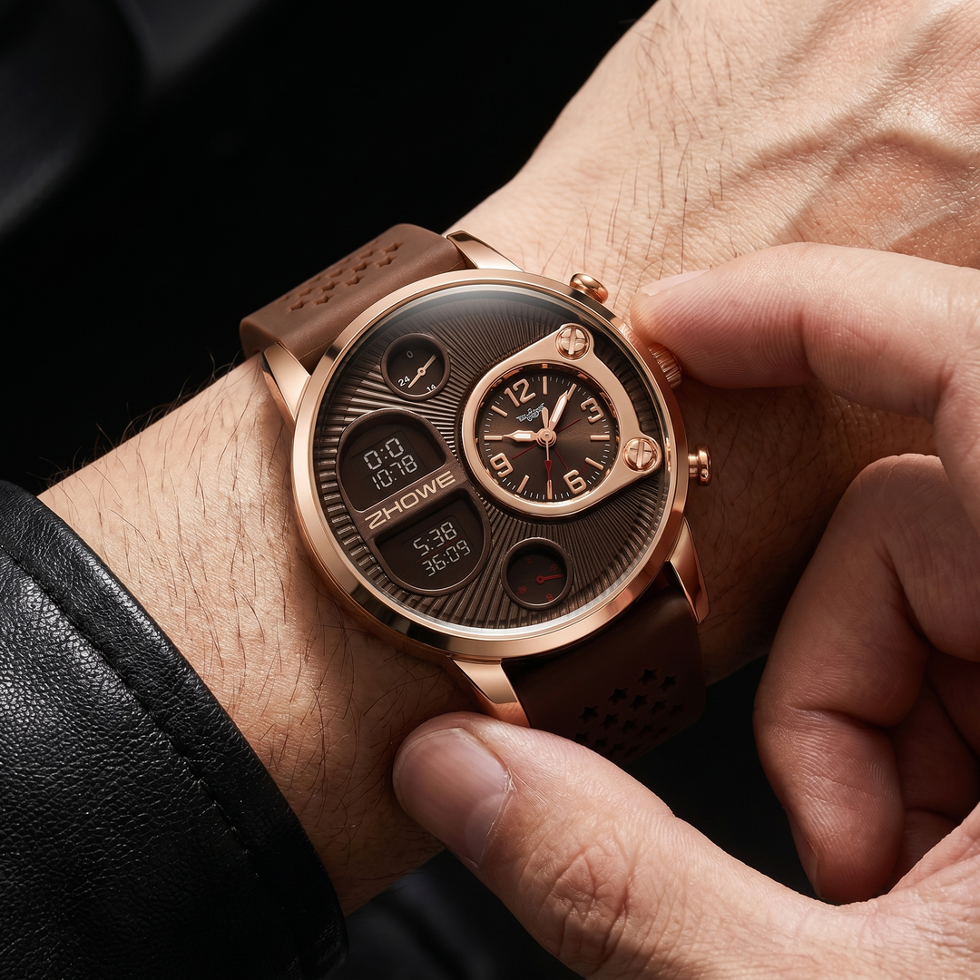 Versatile unisex casual quartz watch with a minimalist round dial and durable silicone strap for daily use.