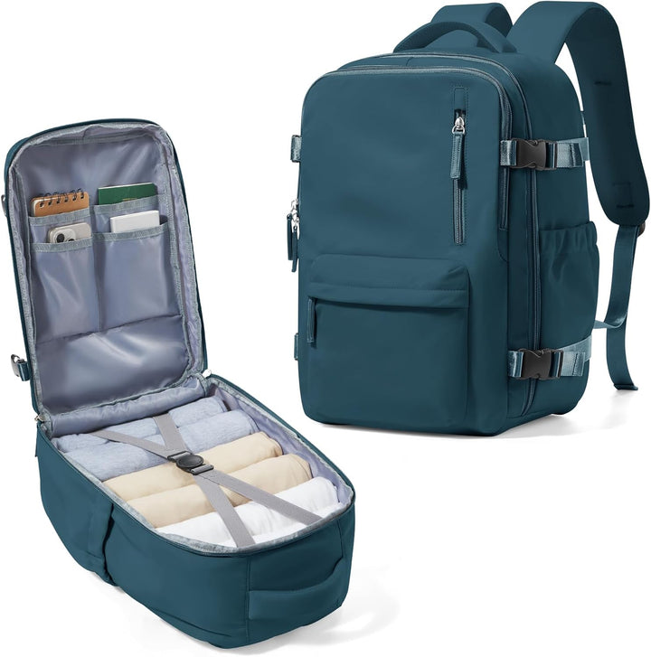 Organize your tech: multi-compartment laptop bag with adjustable strap.