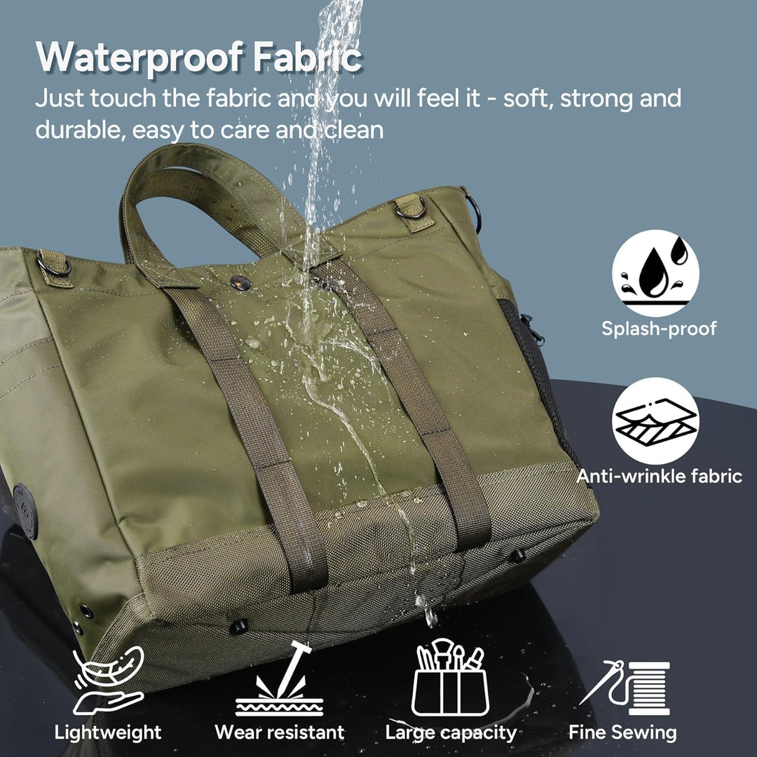 Commuter-friendly unisex MetroCarry laptop tote bag. Securely transports 15.6" laptop & documents.