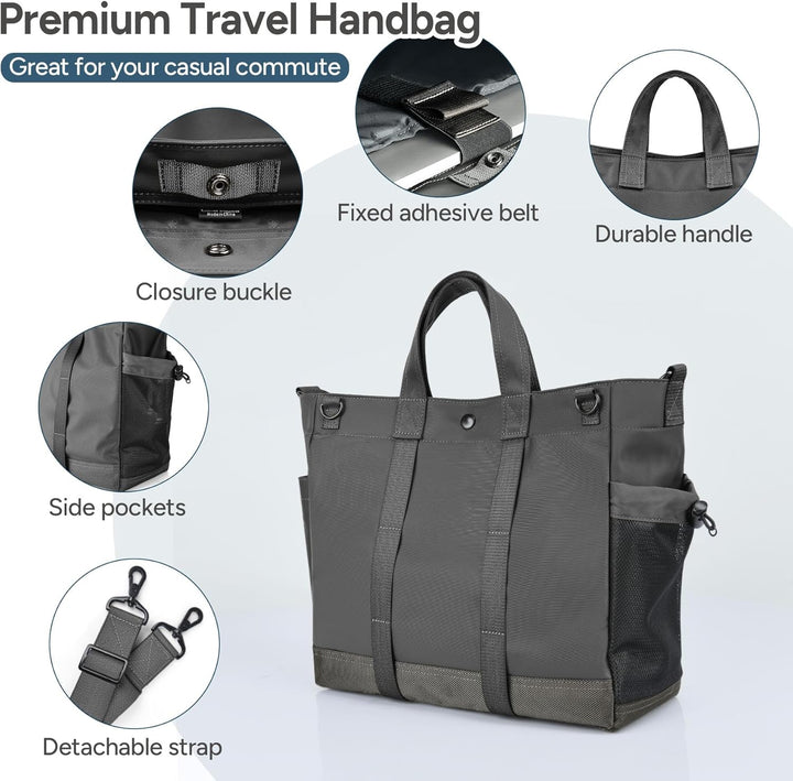 MetroCarry Multi-Compartment Laptop Tote Bag. Securely holds 15.6" laptop & essentials for work or travel.