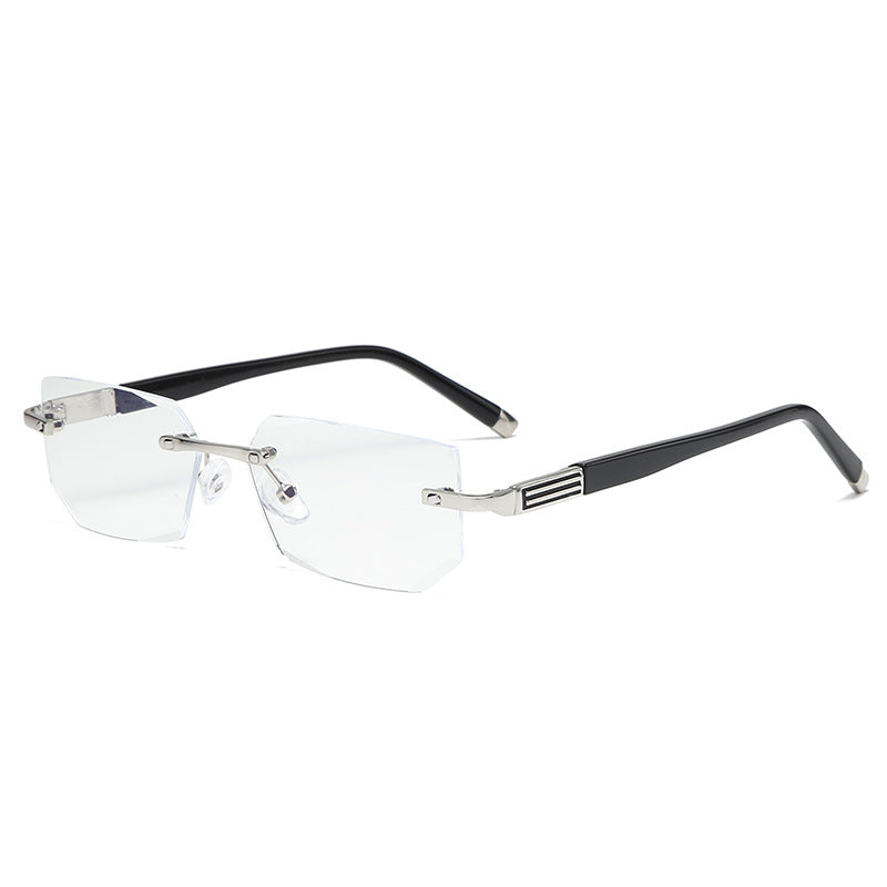 Durable titanium multifocal reading glasses, anti-blue light & progressive lenses for vision aid.