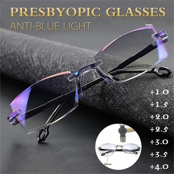 Premium blue light glasses with multifocal lenses, perfect for digital screen use and eye protection.
