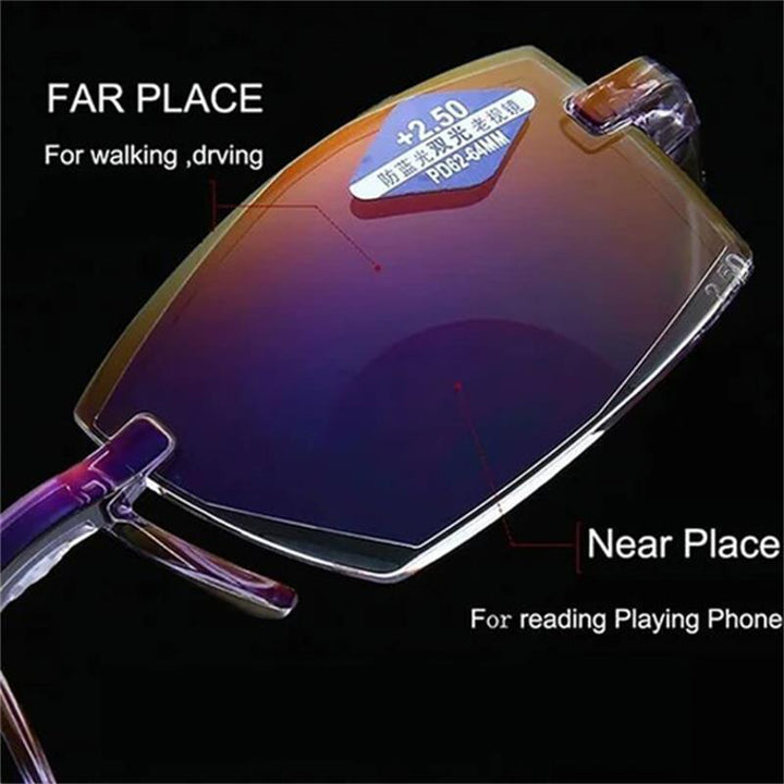 Digital eyewear: Unisex multifocal blue light blocking glasses to reduce eye strain & improve vision.