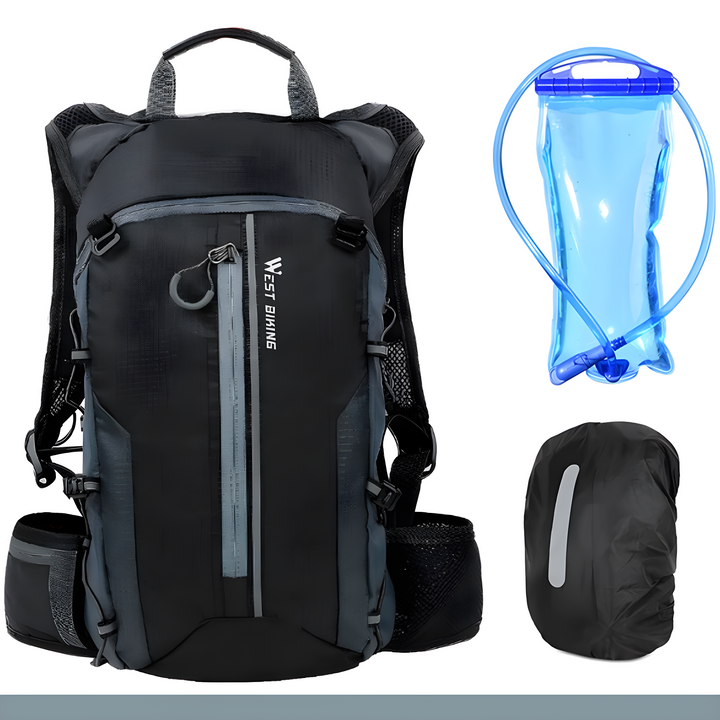 Unisex multifunction hydration backpack, perfect for cycling, hiking, and outdoor adventures.