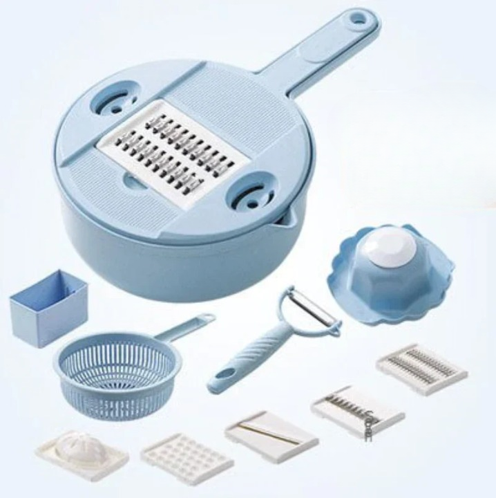 SliceMaster multifunctional vegetable slicer & chopper for dicing, grating, shredding. Perfect cooking accessory.