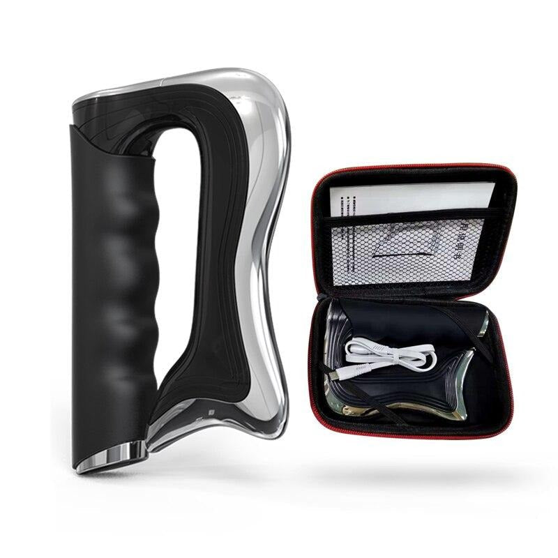 Deep tissue myofascial release tool with vibration massage for muscle therapy & pain relief. Fitness recovery device.