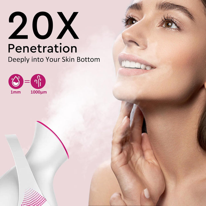 Skincare essential: nano ionic facial steamer for deep cleansing and pore care