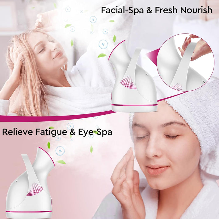 Nano ionic facial steamer, a pore cleaner beauty device for deep cleansing