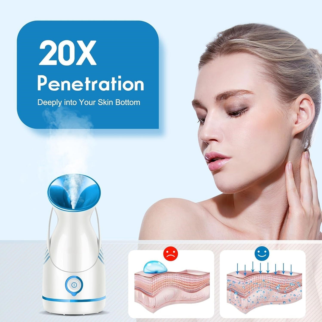 Advanced nano ionic facial steamer for effective deep cleansing skincare