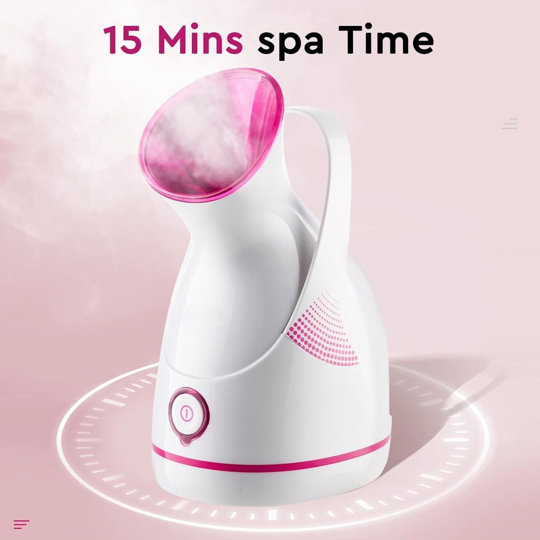 Beauty device: nano ionic facial steamer for hydrating and deep cleansing