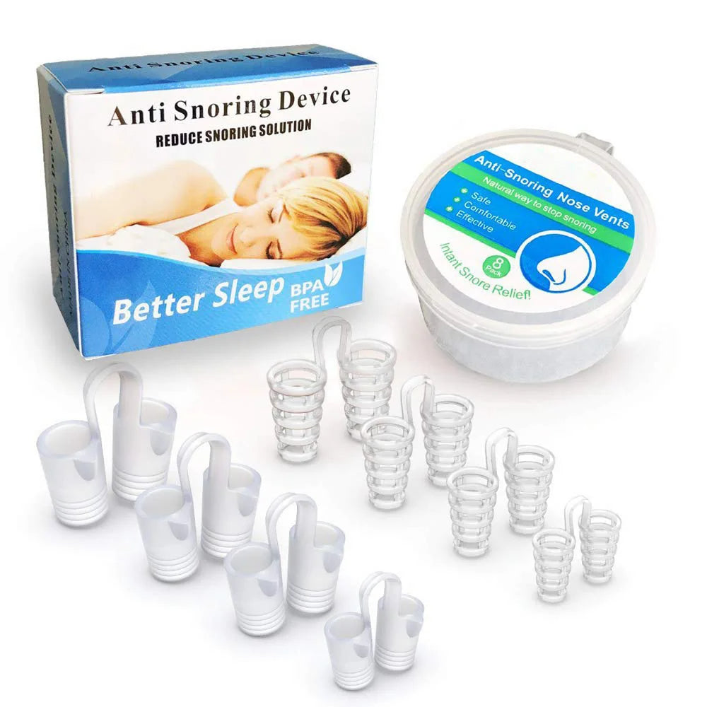 Unisex nasal dilators for snoring relief, better sleep & breathing. Anti-snoring sleep aid for nasal congestion comfort.