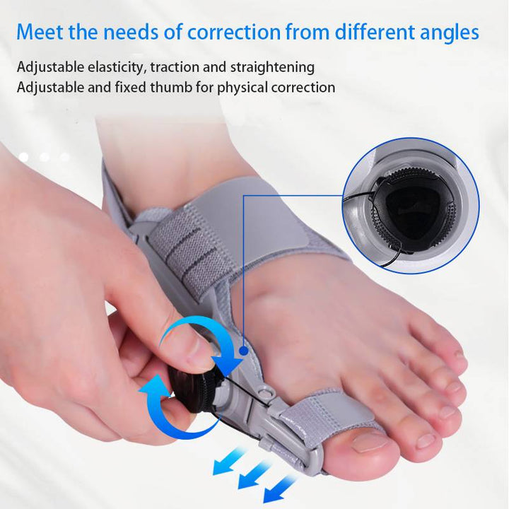 Flexible silicone toe spacer & bunion corrector, ideal for bunion pain relief & proper toe alignment.