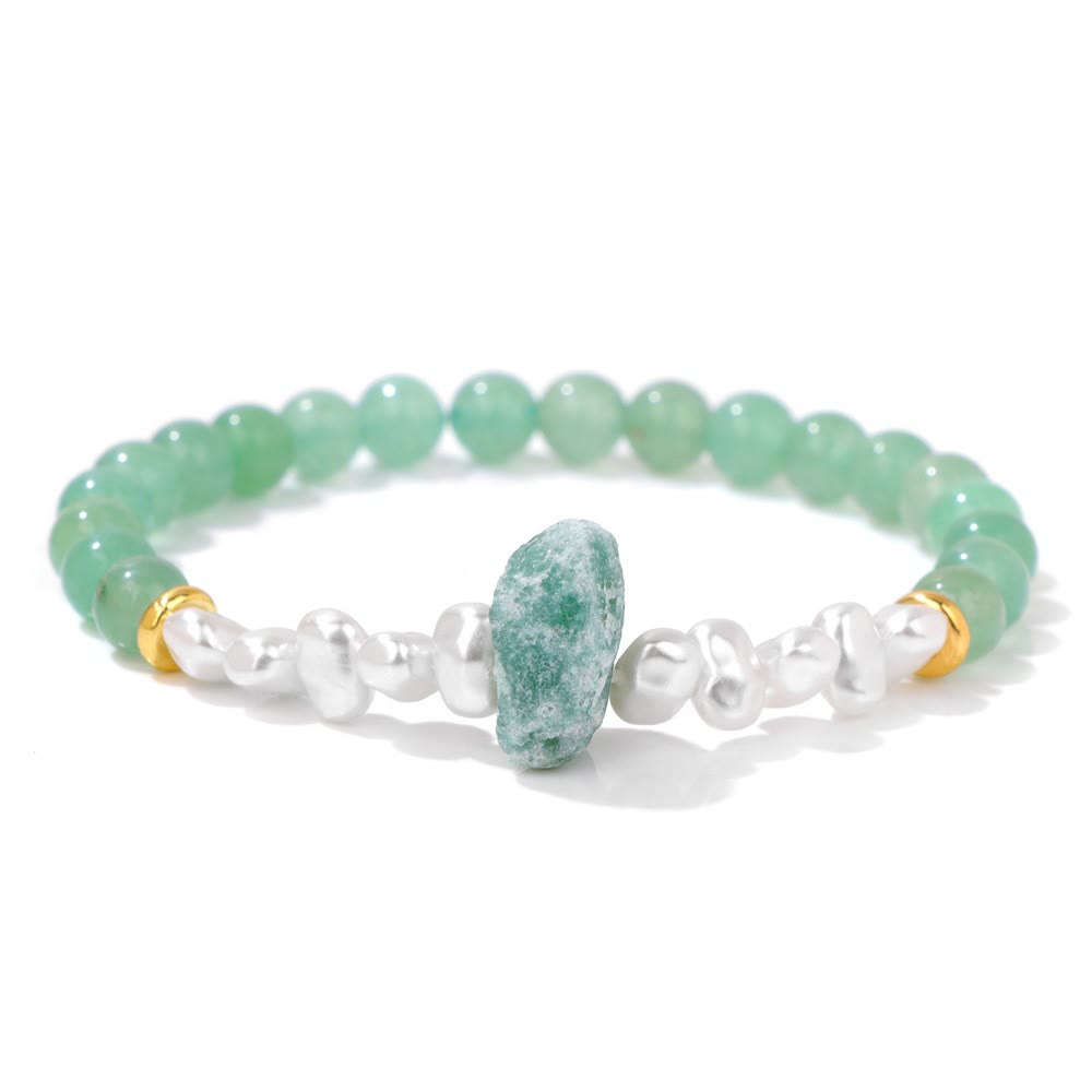 Adjustable natural stone bracelet, minimalist, elegant, and spiritually uplifting.