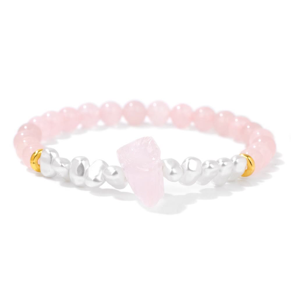 Adjustable natural crystal bead bracelet, elegant unisex style, perfect for layering.