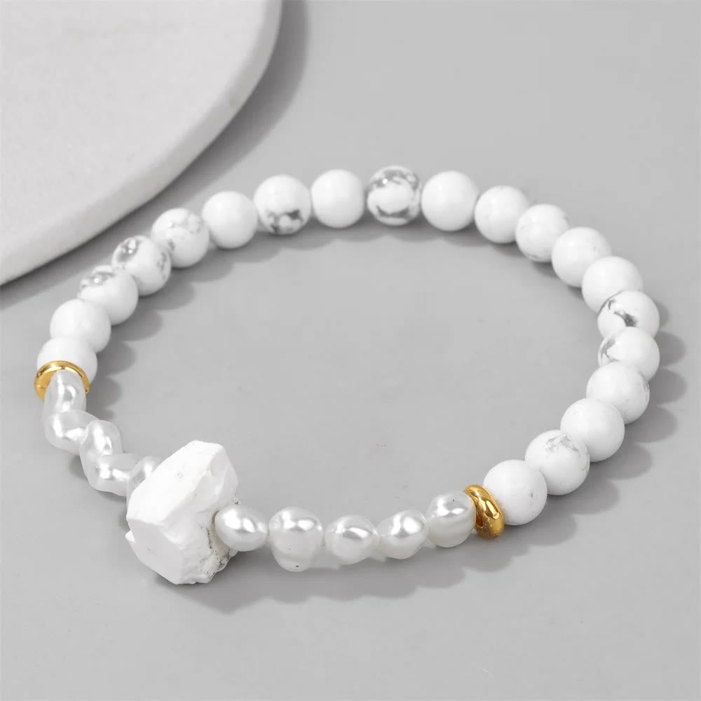 Elastic natural crystal bracelet, spiritual & elegant, a perfect wrist adornment.