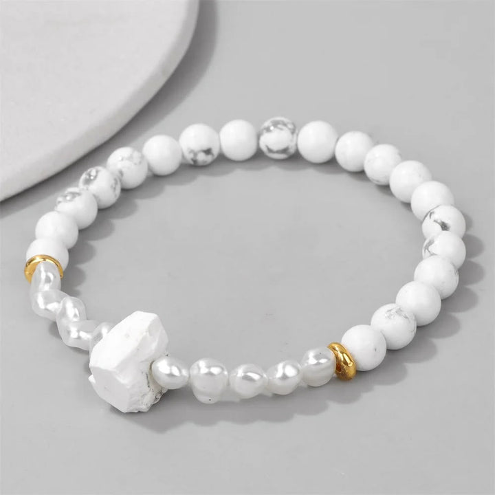 Elastic natural crystal bracelet, spiritual & elegant, a perfect wrist adornment.