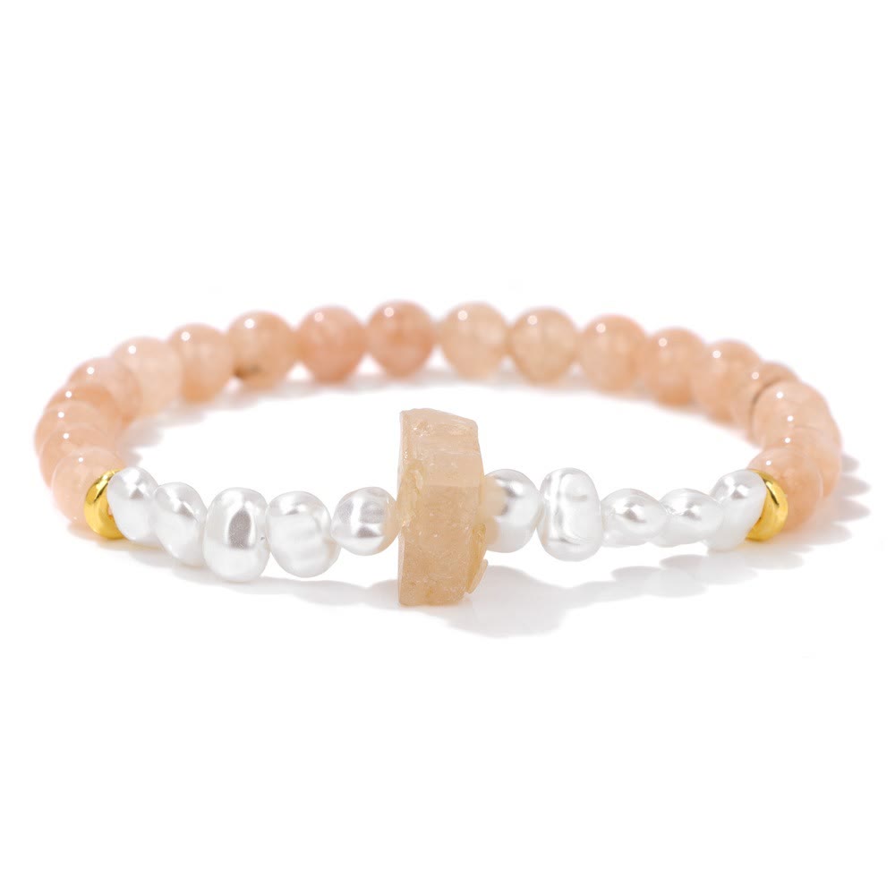 Beaded crystal bracelet, natural healing properties & comfortable adjustable fit.