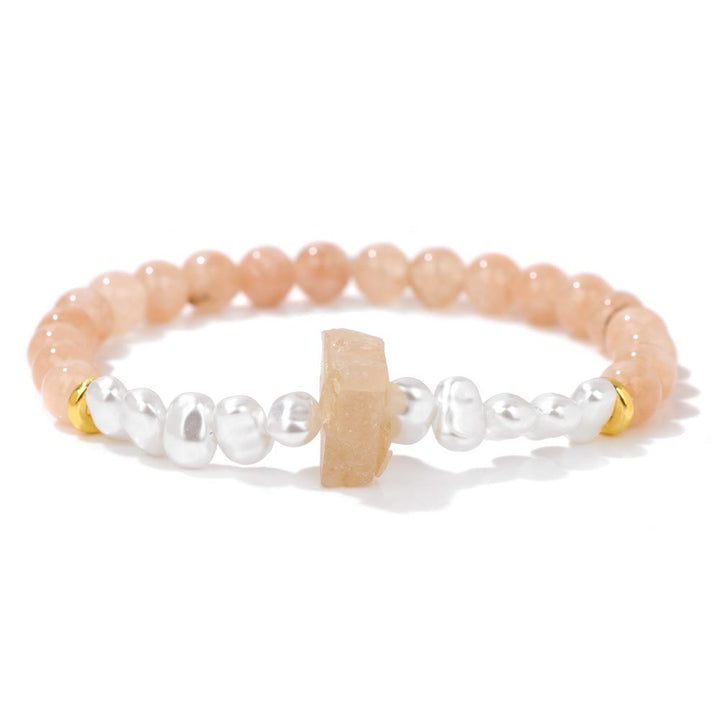 Beaded crystal bracelet, natural healing properties & comfortable adjustable fit.