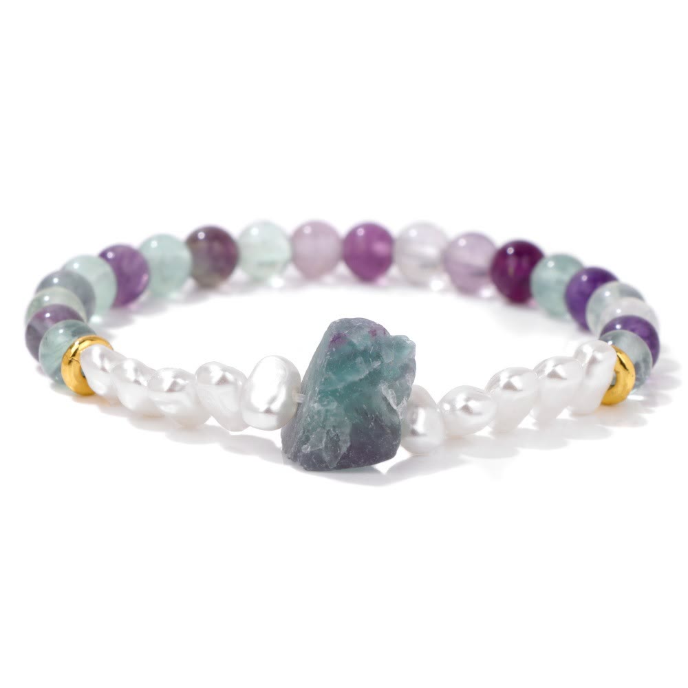 Unisex natural crystal bracelet, elegant and versatile spiritual jewelry.