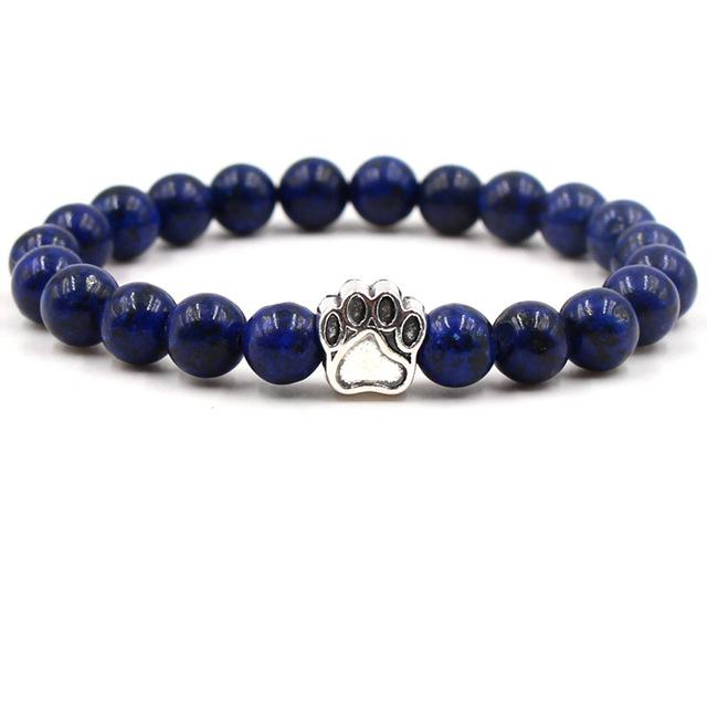 Natural lava stone unisex bracelet for grounding energy. A spiritual gemstone gift for balance.