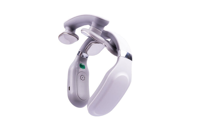 Relieve shoulder & neck pain with this heated vibration massager. Targets cervical area for deep muscle relaxation.