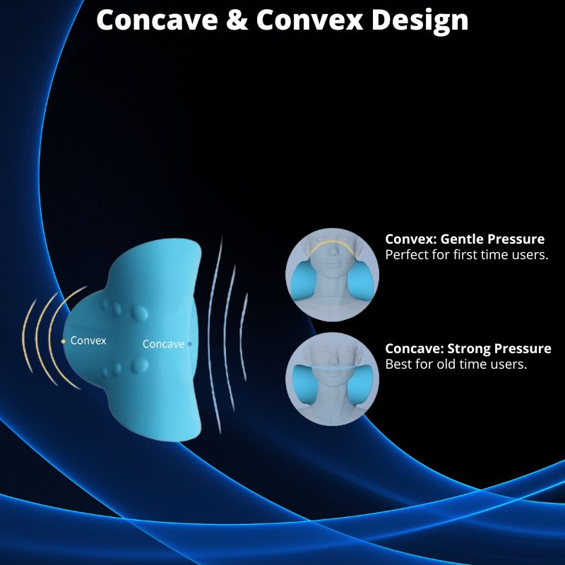 Posture correction cervical pillow, a neck stretcher for effective pain relief & support.