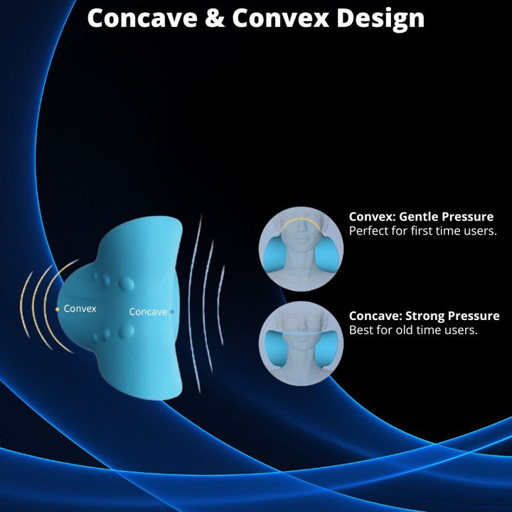 Posture correction cervical pillow, a neck stretcher for effective pain relief & support.