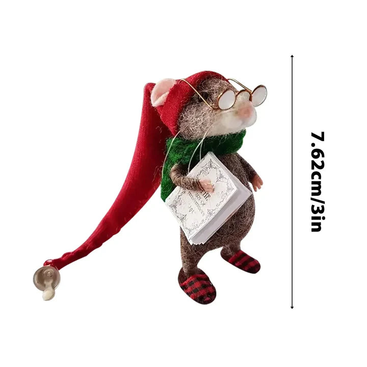 Get creative with this festive needle felted mouse DIY craft kit. Make charming felt animals for unique home decor.