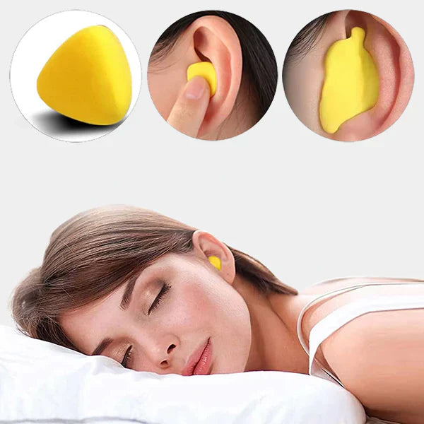 Unisex noise-cancelling earplugs offer sound protection for sleep, study & travel. Hearing protection.