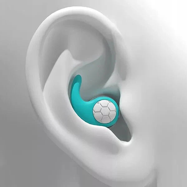 Unisex noise cancelling silicone earplugs for sleeping & sound blocking. Reusable comfort for quiet.