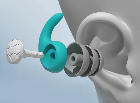 Unisex silicone earplugs for superior noise cancelling. Ideal for sleeping, relaxation & travel comfort.