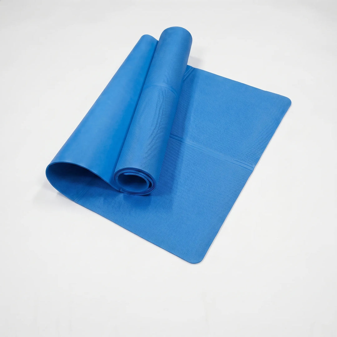 Unisex fitness mat for yoga & stretching routines. Non-slip EVA foam exercise mat ensures stability & comfort.