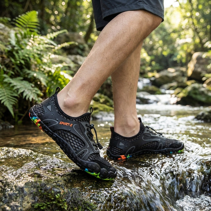 Unisex non-slip quick-dry aqua water shoes for beach & outdoor activities