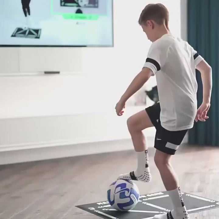 Unisex non-slip soccer training mat for enhanced ball control & technique practice.