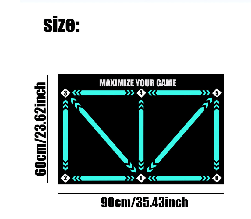 Unisex non-slip mat for comprehensive soccer training, boosting ball control and agility.