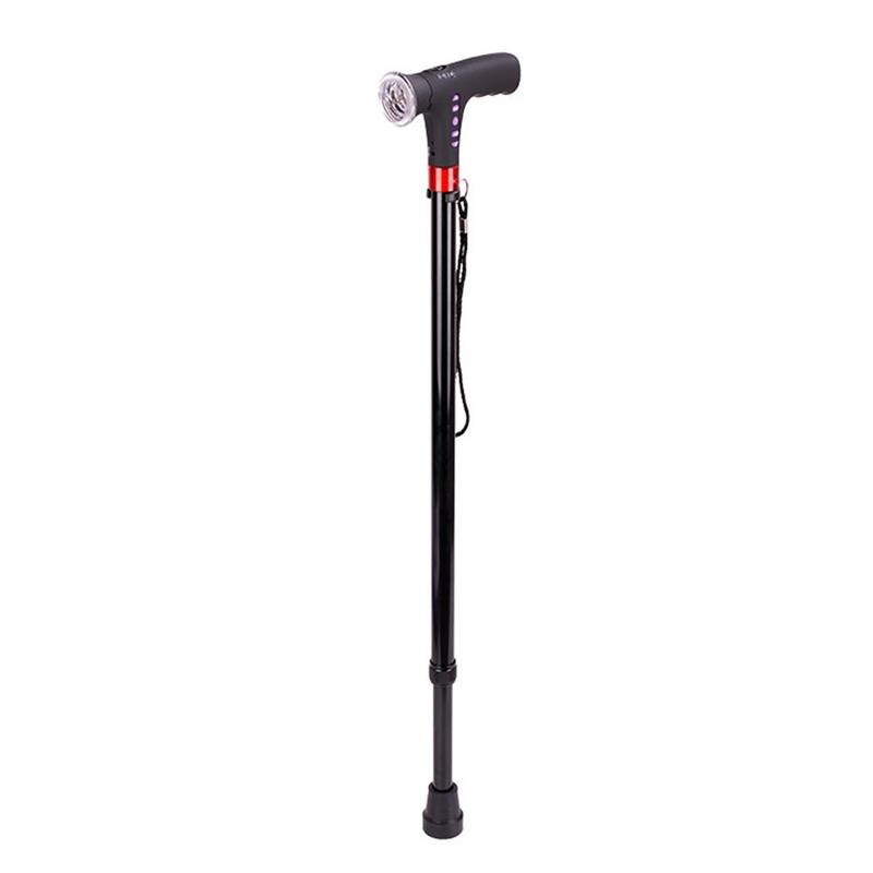 Versatile fitness walking poles with built-in LED safety light, perfect for Nordic walking, exercise, and senior support.