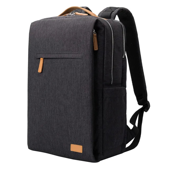 Modern Nova tech backpack, spacious & organized, perfect for work, school, and urban travel with USB port.