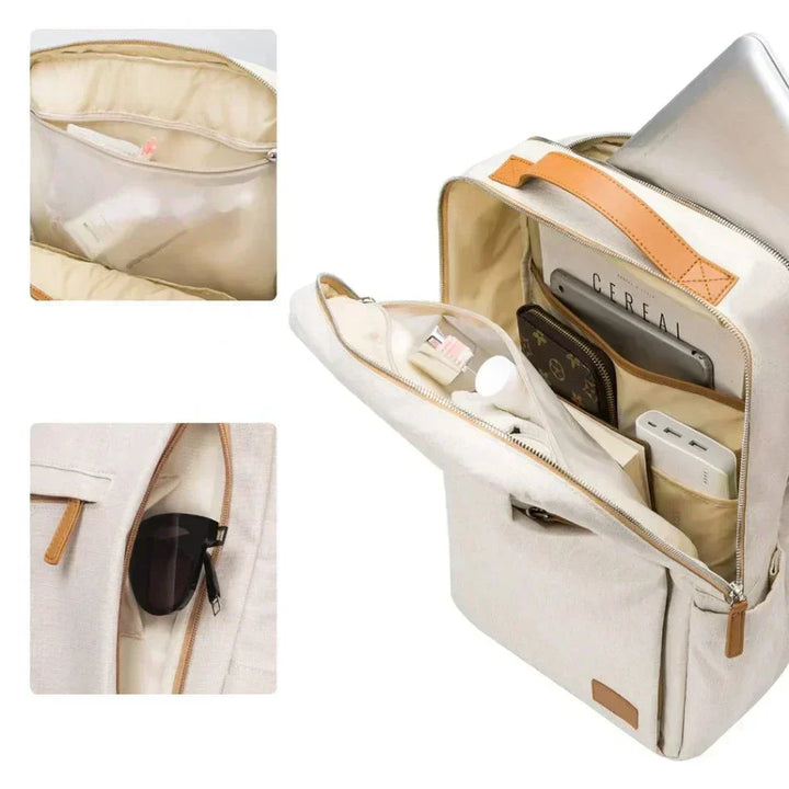 Stylish & comfortable Nova daily commute backpack, ergonomic design with laptop pocket and USB charging capability.