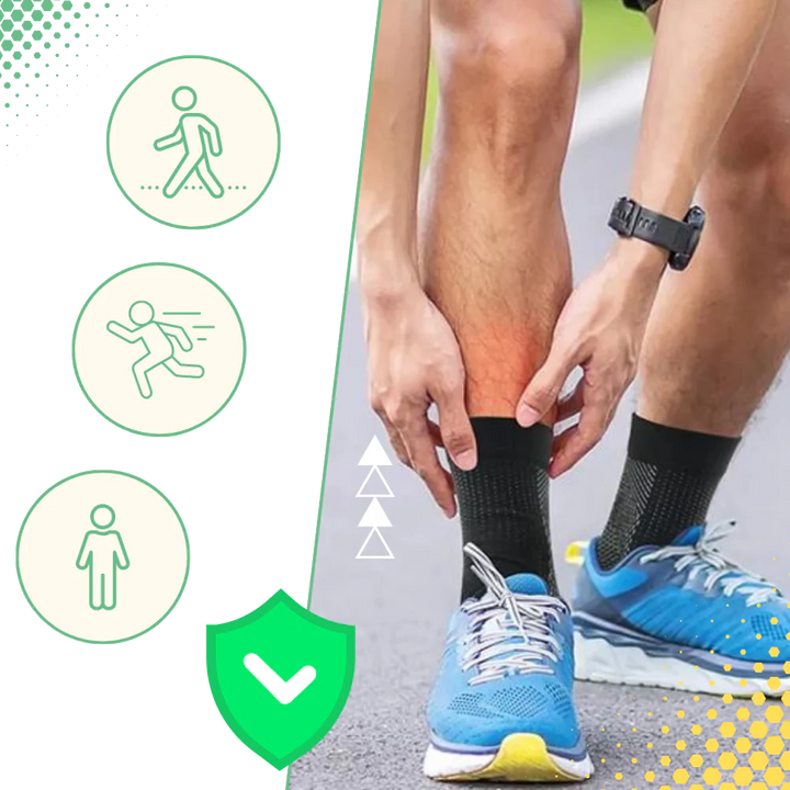 Activewear open-toe compression socks offering foot and leg support for everyday wear, standing, and walking.