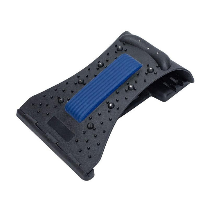 Adjustable back & neck stretcher for posture correction & pain relief. Acupressure points for muscle relaxation & comfort.