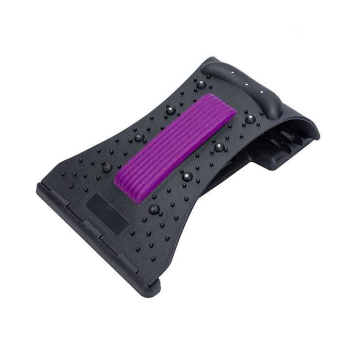 Orthopedic back & neck stretcher for pain relief, posture correction, muscle relaxation, acupressure & magnetic therapy.