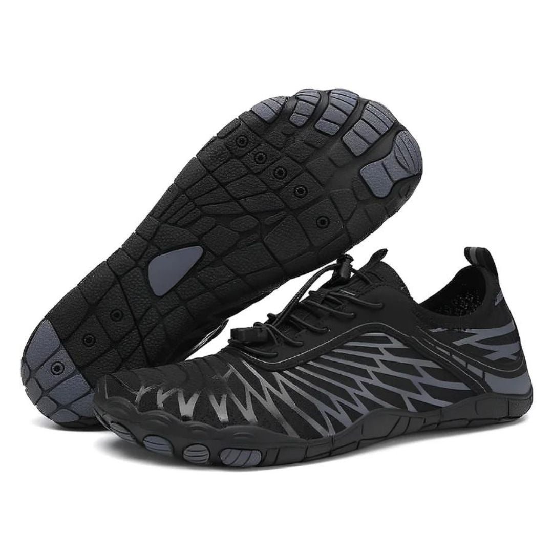 Breathable unisex barefoot shoes with wide toe box, promoting natural walking and optimal foot health.