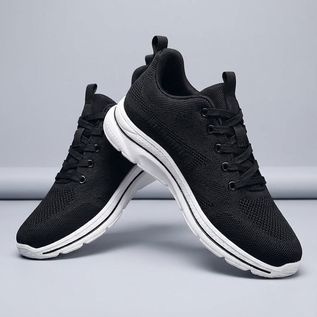 Unisex Orthopedic Comfort Sports Shoes, Perry, in black, ideal for walking and active wear