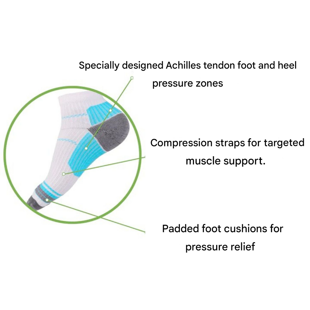 Orthopedic compression socks from VitalStep, offering superior foot support & comfort for active lifestyles.