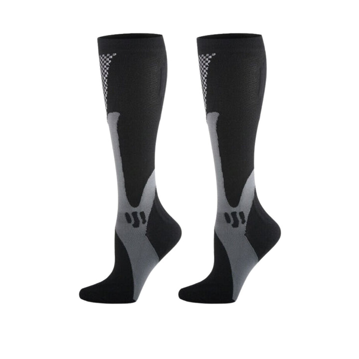 Unisex orthopedic compression socks for leg support, improved circulation & daily comfort.