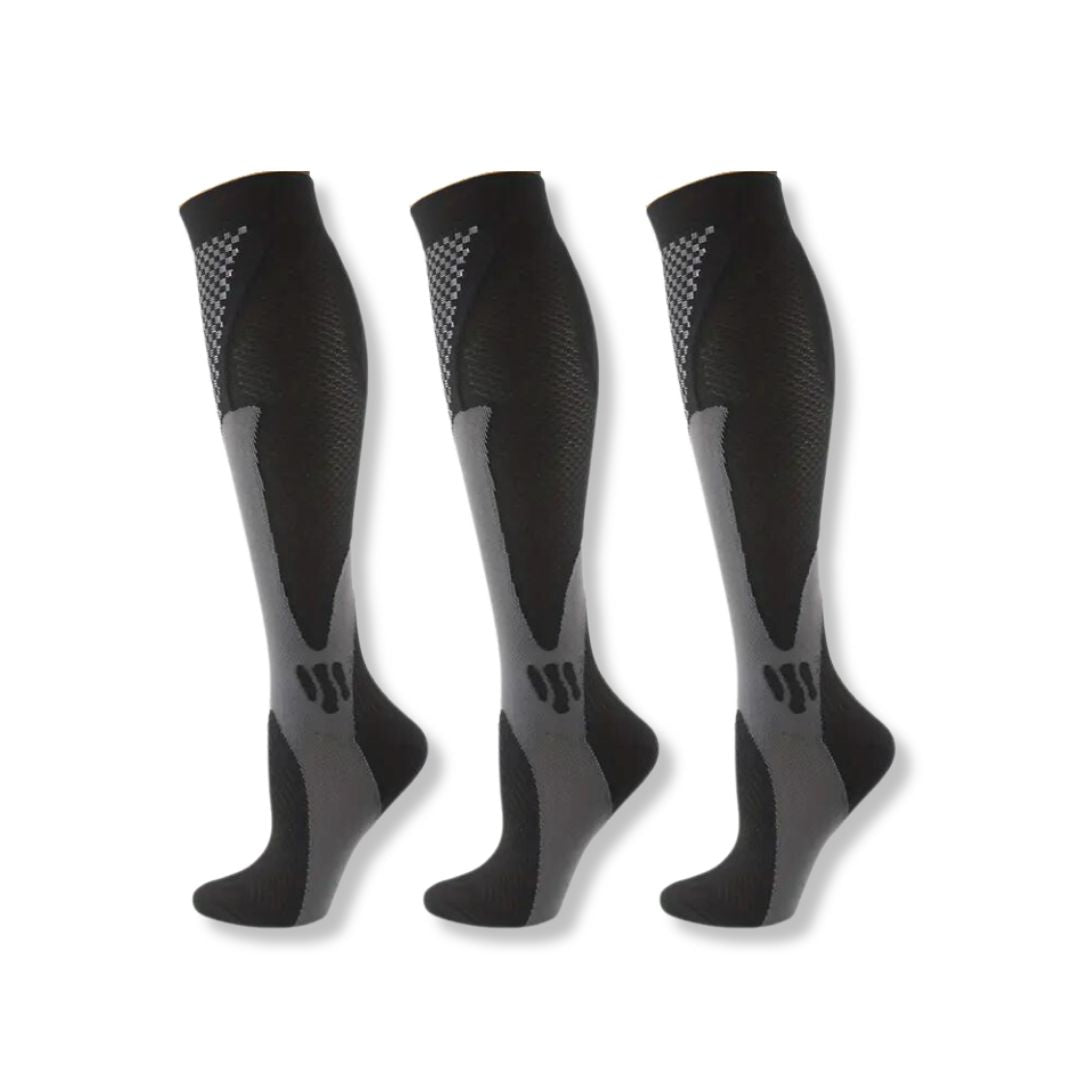 Unisex orthopedic compression stockings for leg pain, swelling relief & improved blood circulation.